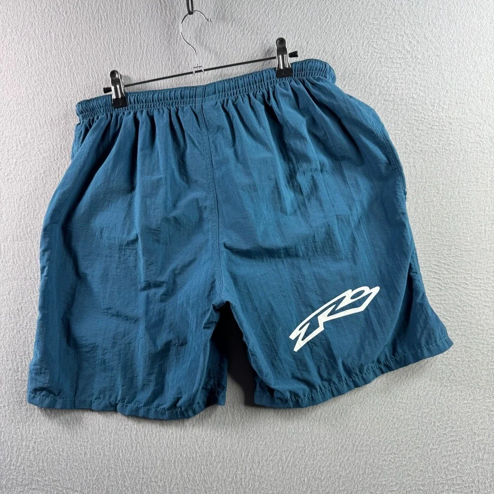 Vintage Rusty Shorts Mens Small Blue Swim Trunks Surf Beach 90s 100% Nylon